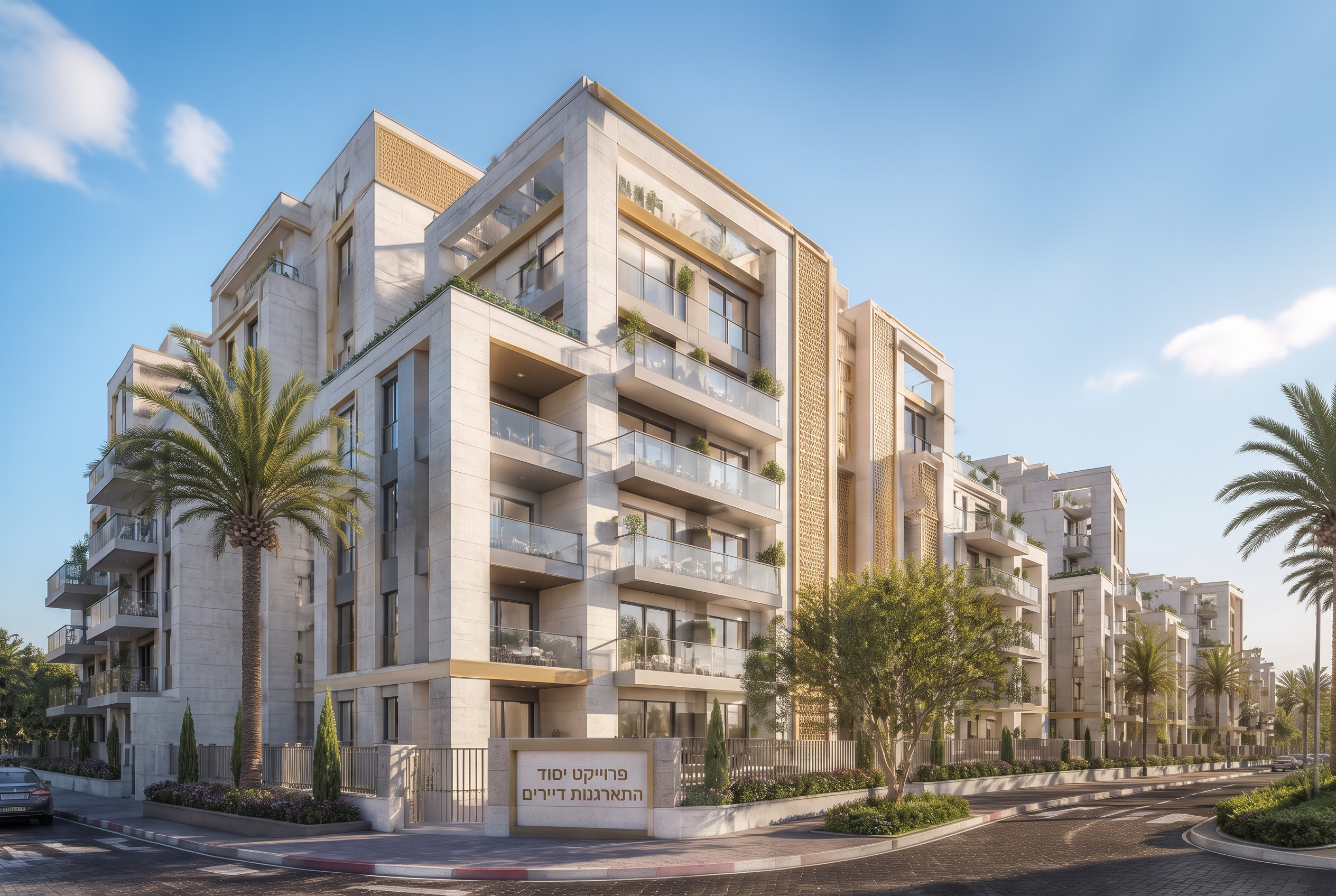 מתחם מגורים מודרני בהתחדשות עירונית